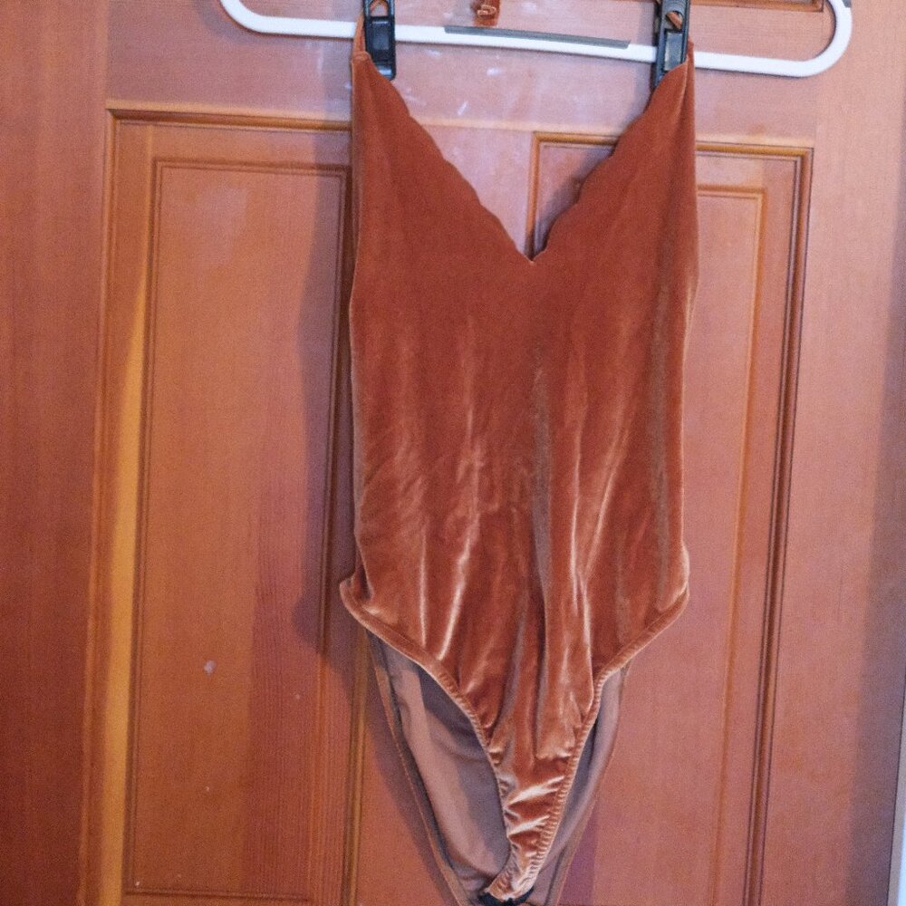 Nasty Gal Burnt Orange Body Suit